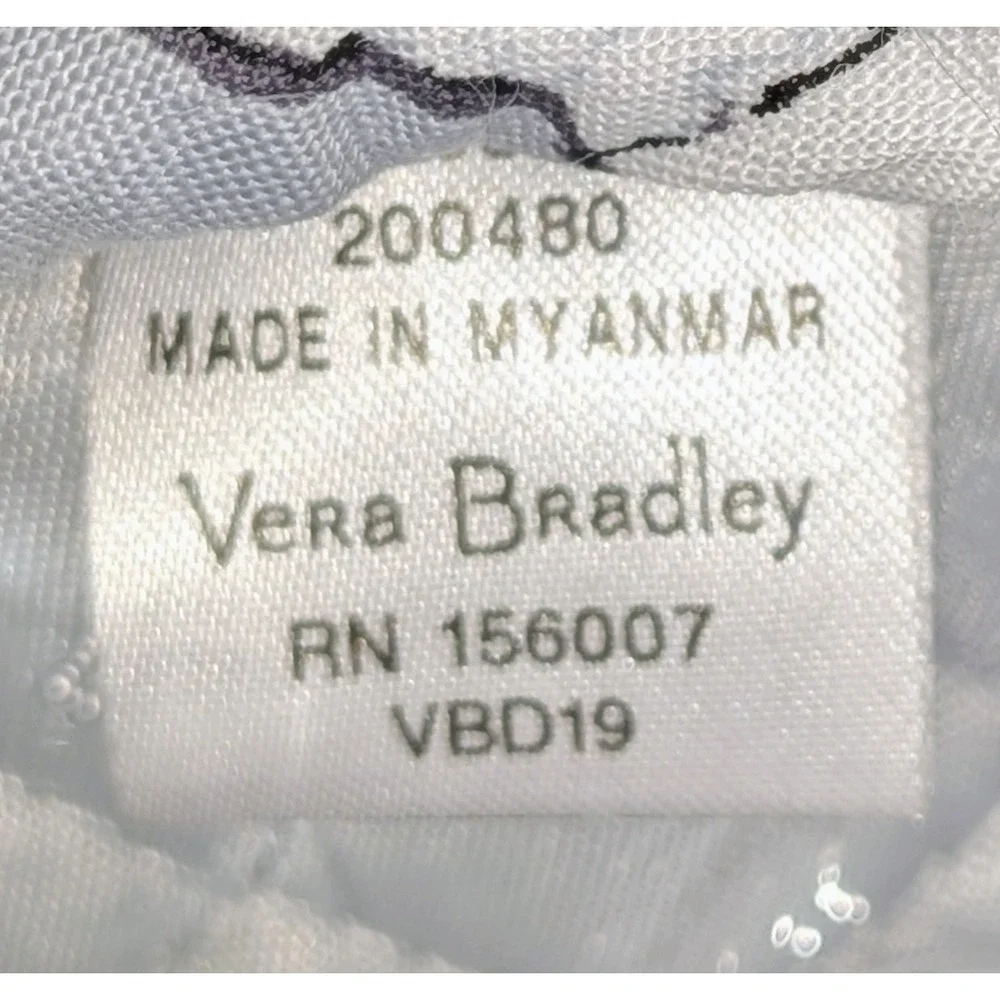 Vera Bradley Polar Bear Quilted Cotton Cosmetic Bag Blue Gray Winter Pouch 8